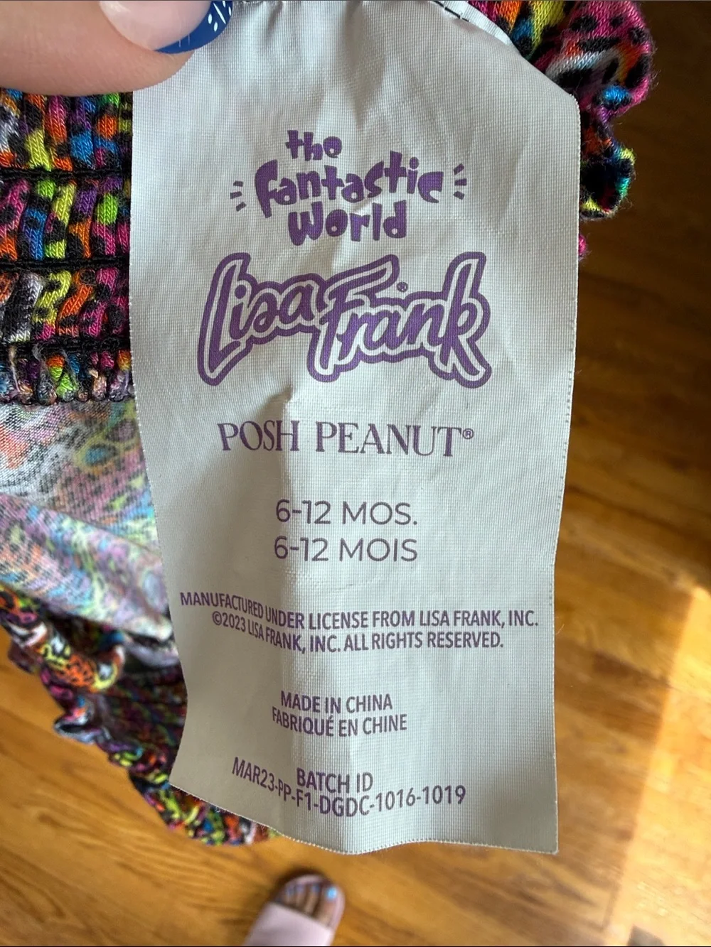 Posh Peanut Lisa Frank Leopard Romper